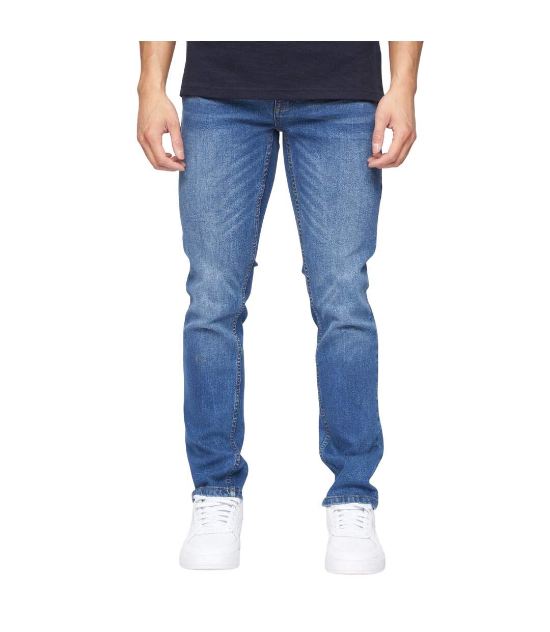 Jean Malcom Homme Bleu Crosshatch-2