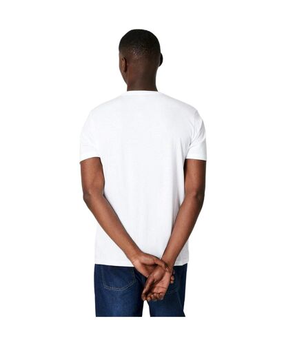 Maine Mens Plain Cotton Crew Neck T-Shirt (Blanc) - UTDH7174