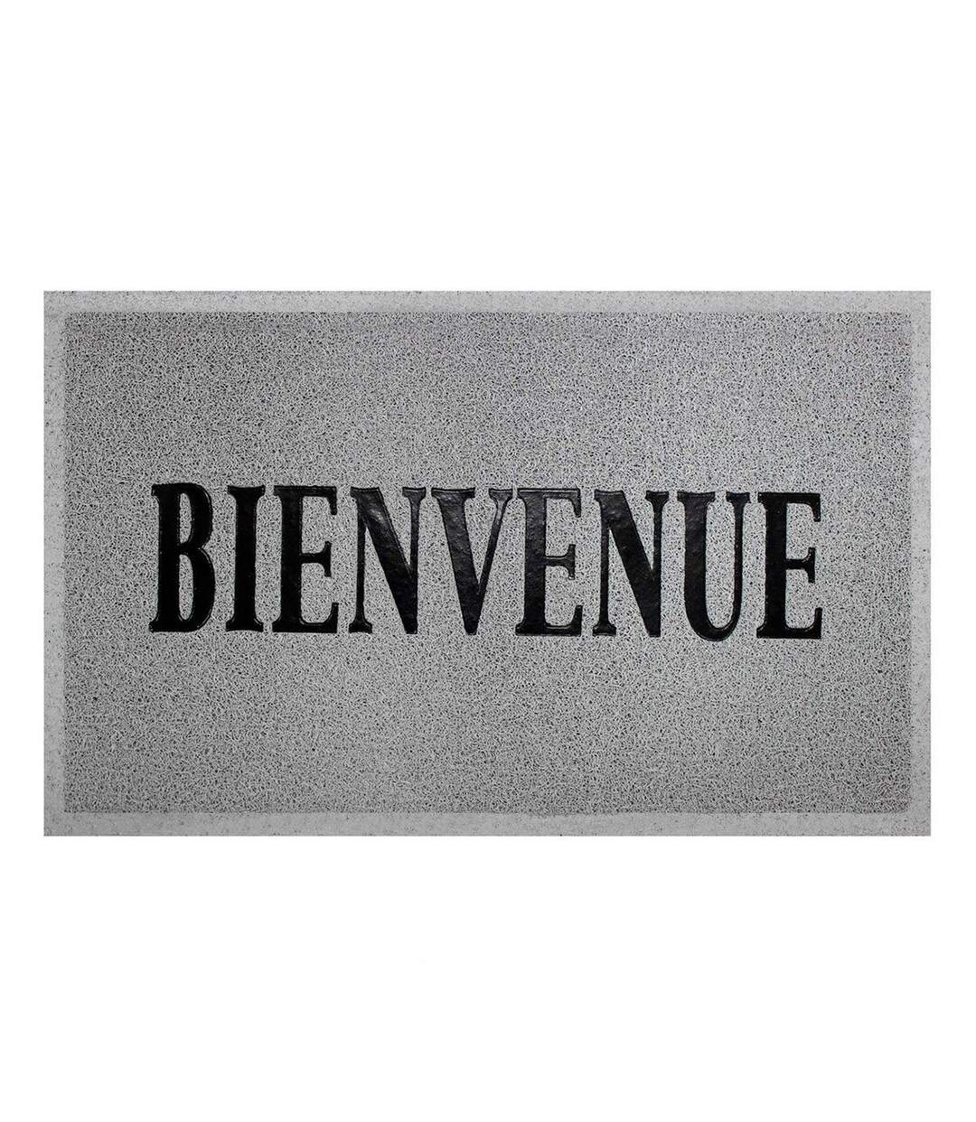 Tapis d'Entrée Maison 45x75cm Gris & Noir-1
