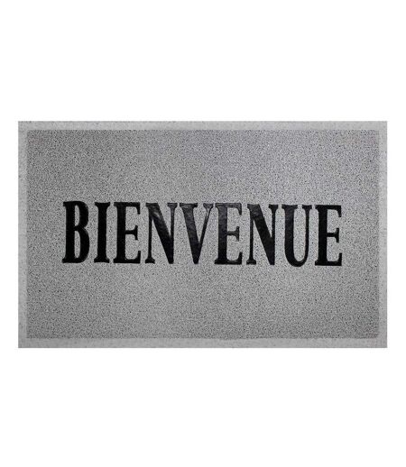 Tapis d'Entrée Maison 45x75cm Gris & Noir