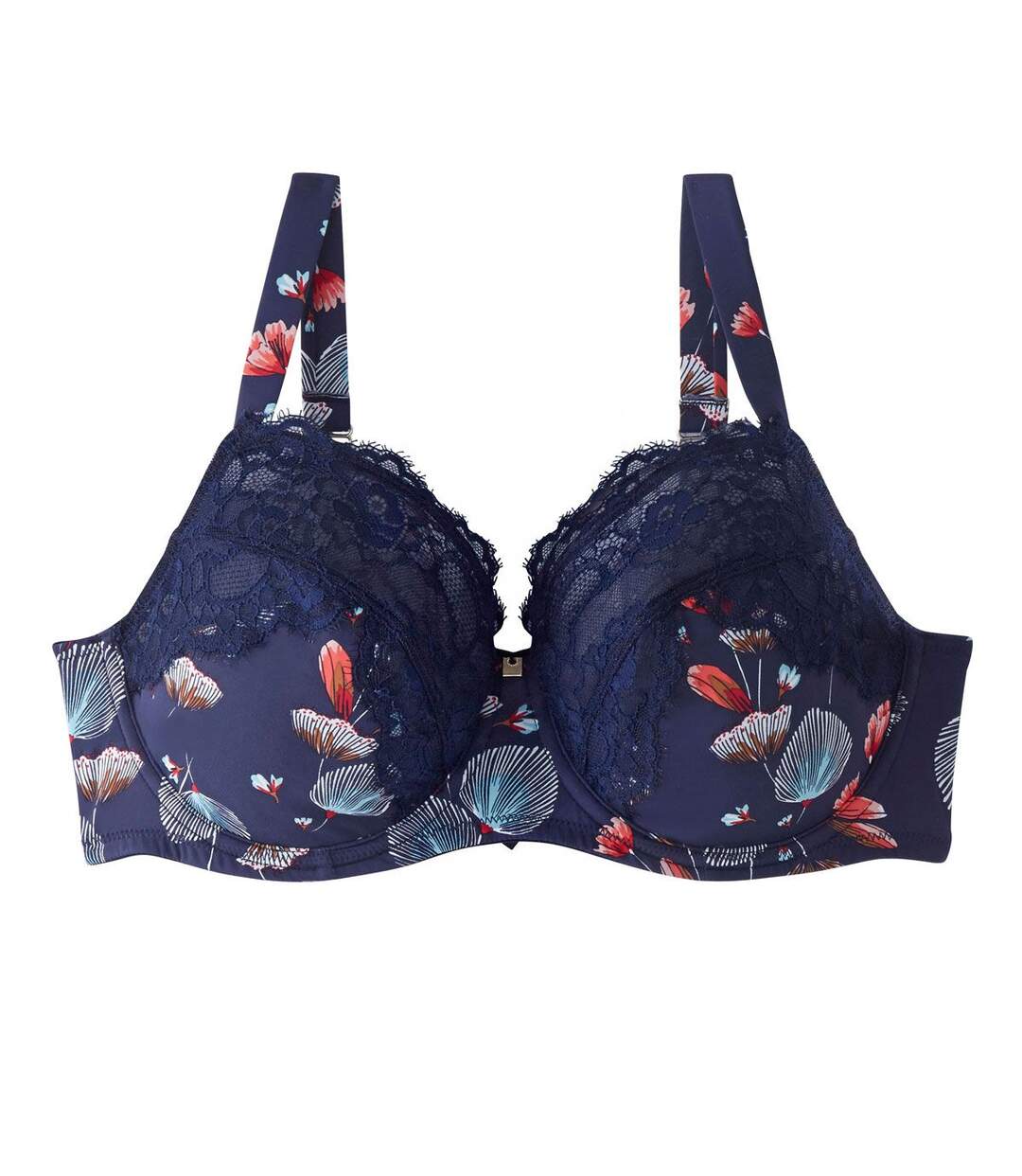 Soutien-gorge grand maintien C, D et E imprimé bleu Espiègle-1