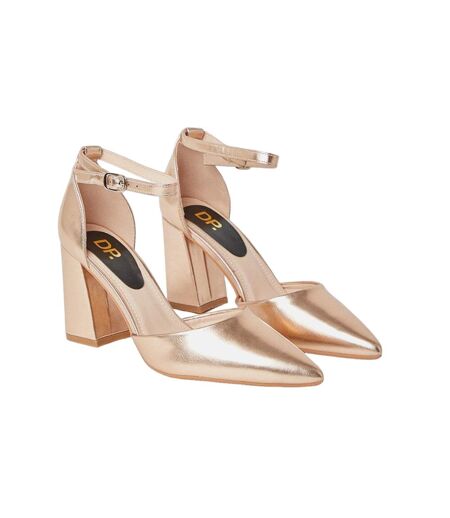 Sandales blanche femme rose doré Dorothy Perkins