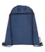 Ross Recycled Drawstring Bag One Size Navy Heather Bullet-2