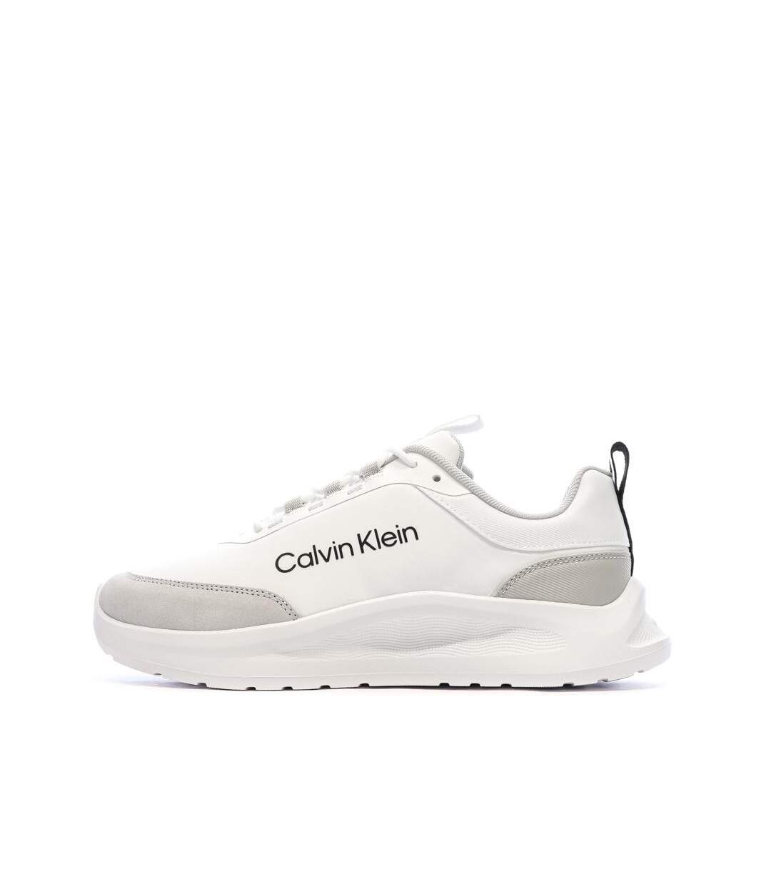 Baskets blanches/gris homme calvin klein jeans light eva-1
