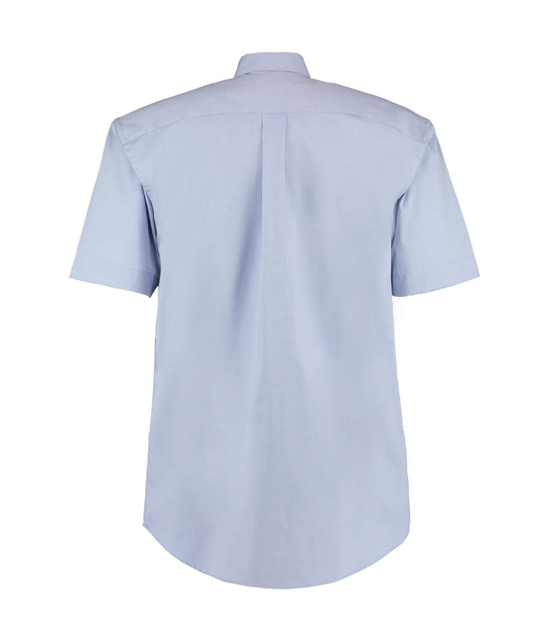 Mens Oxford Short-sleeved Formal Shirt Light Blue Kustom Kit-2