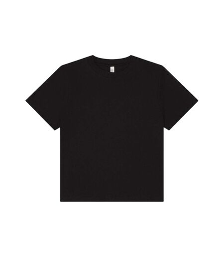 Womens/ladies Heavy Boxy T-shirt Black Bella + Canvas