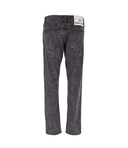 Mens Sos 5 Pockets Skinny Jeans Grey Criminal Damage