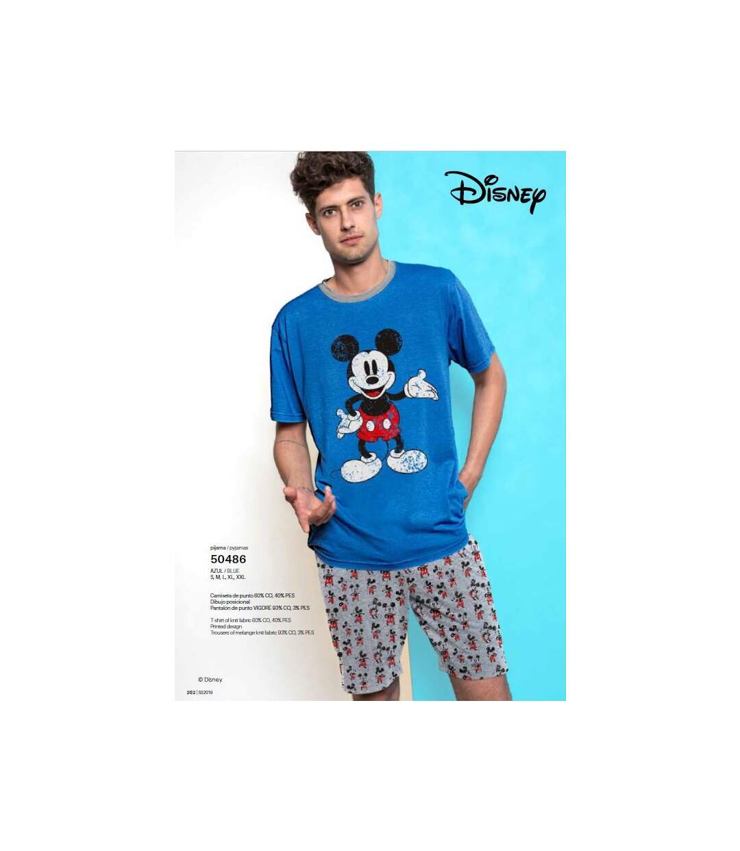 Ensemble de Pyjama Licence Fantaisie Qualité Supérieure Livré en Boite Cadeaux :Smiley, Disney, Santoro Mickey 50486