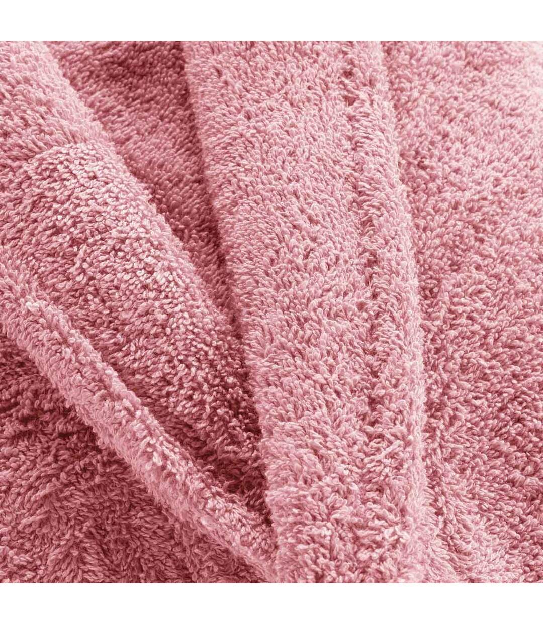 Peignoir Col Châle en Coton Tendresse Bois de Rose-2