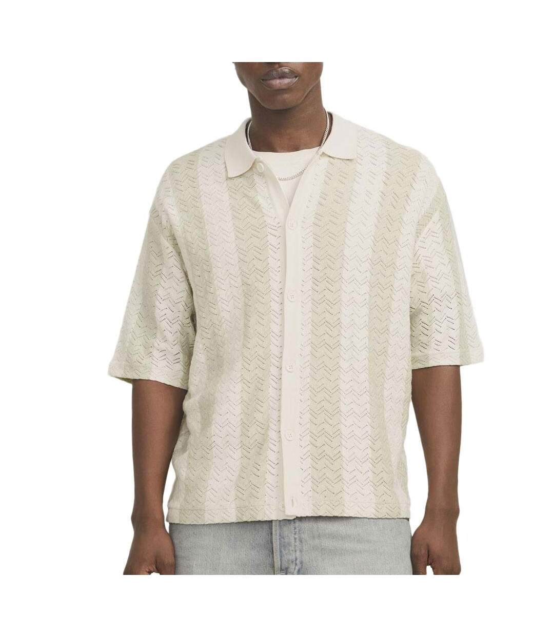 Chemise beige/verte homme jack & jones ortyler - l-3