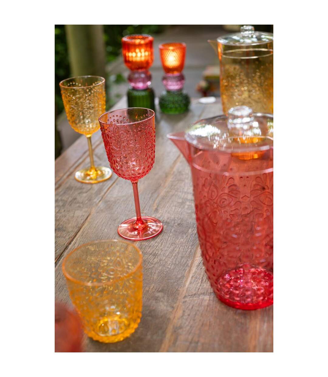 Lot de 6 Verres Réutilisables Barbra 47,3cl Jaune-5