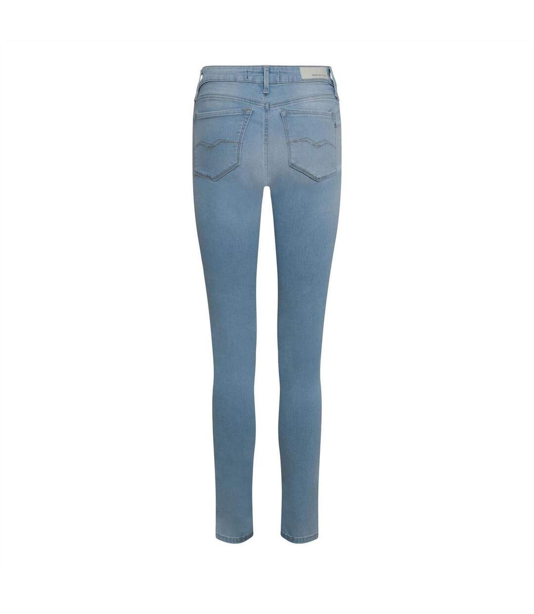 Womens/ladies Luz Skinny Jeans Light Blue Replay-2