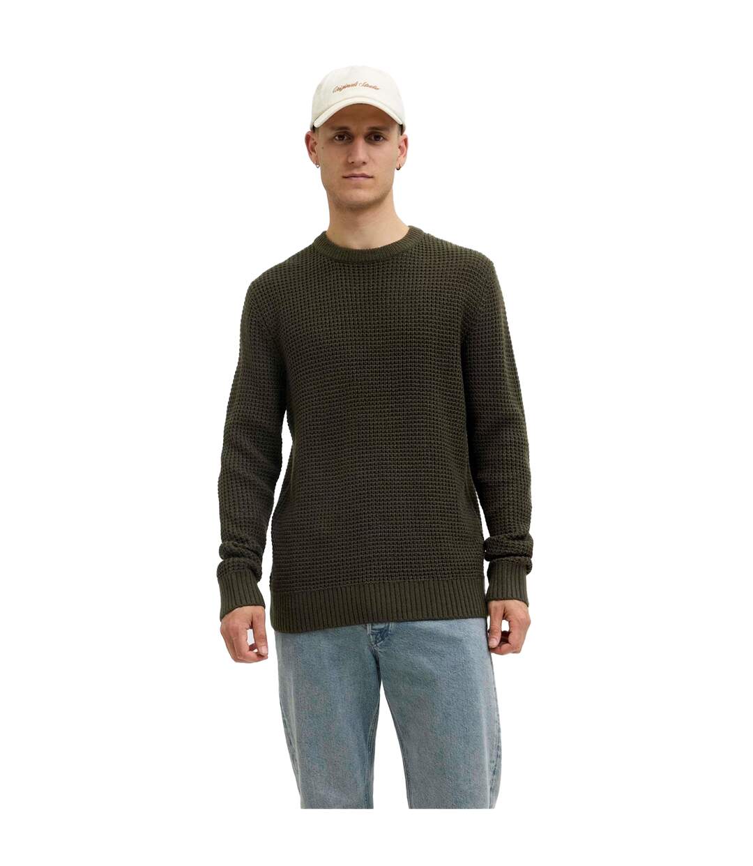 Pull Manches Longues Motif/style Texturé Homme Galipot Jack And Jones-4