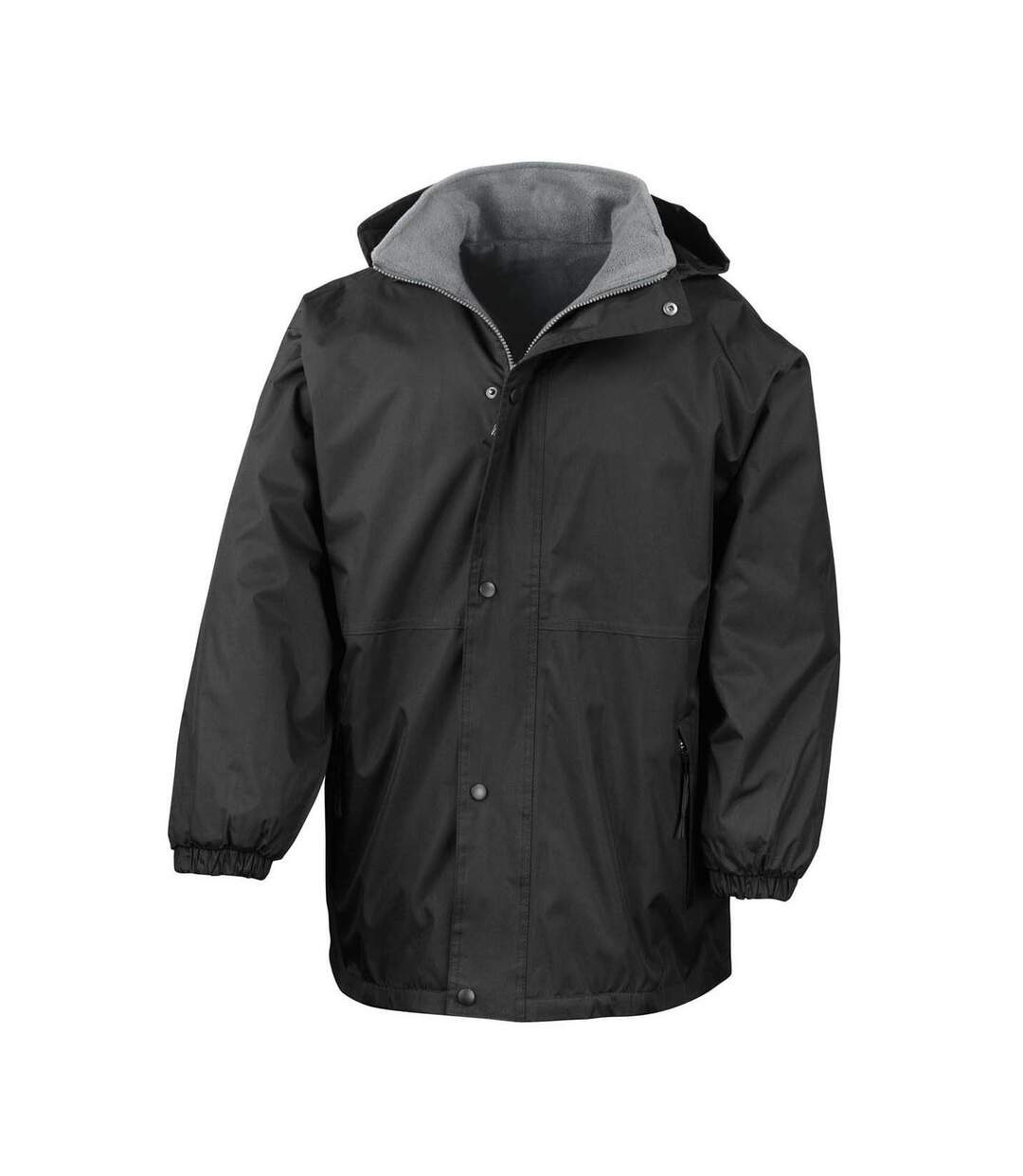 Result Mens Reversible StormDri 4,000 Waterproof Windproof Anti Pilling Fleece Jacket (Black/Grey) - UTBC884
