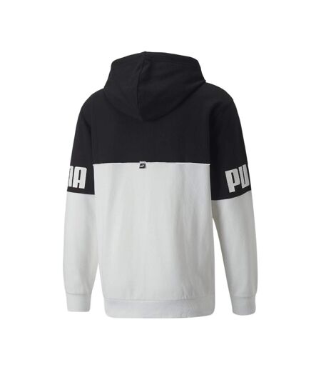 Sweat Zippé Blanc/Noir Homme Puma Power Colorblock - XS