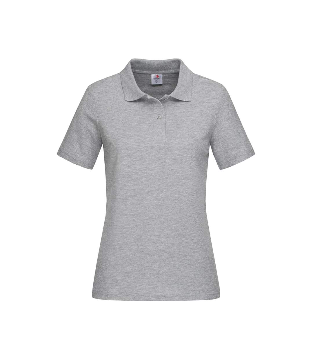 Stedman Womens/Ladies Cotton Polo (Heather Grey) - UTAB283-2