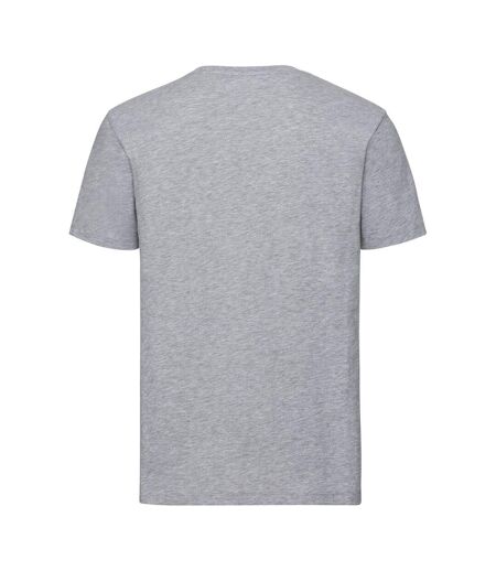 Russell Mens Authentic Pure Organic T-Shirt (Light Oxford Gray)