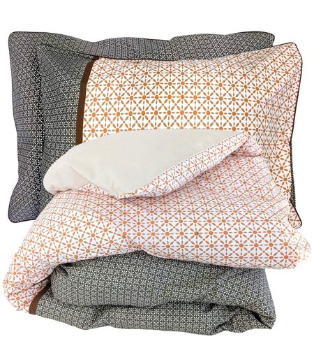 Parure de lit percale de coton GABIN ÉPICE Taie 50x70 cm