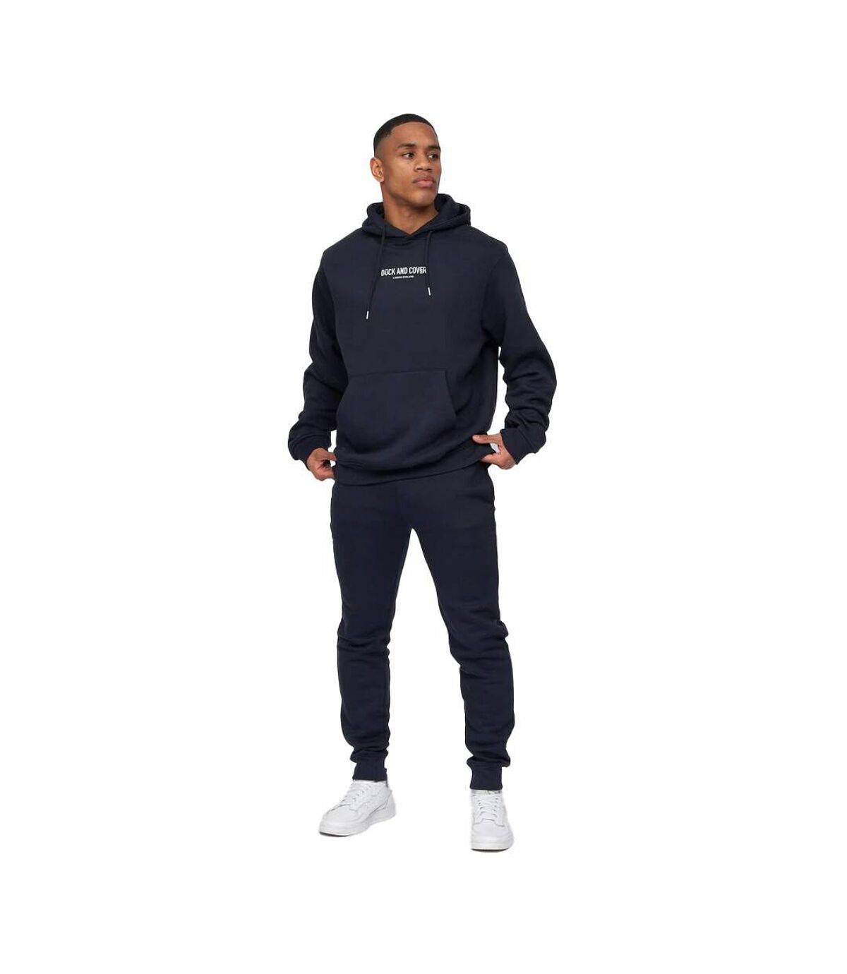 Duck and Cover Mens Matchforth Hoodie And Joggers Set (Navy)