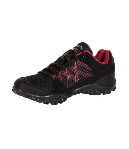 Regatta Womens/Ladies Edgepoint III Walking Shoes (Black/Beaujolais) - UTRG4551