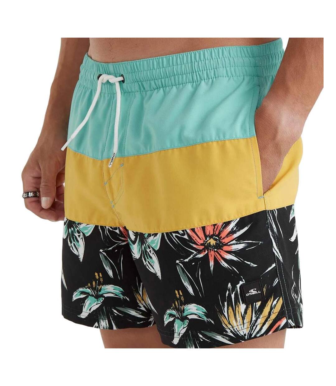 Maillot de bain turquoise homme o'neill mix & match cali-1