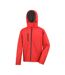 Mens core tx performance soft shell jacket red/black Result Core