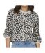 Pull Noir/Beige Léopard Femme JDY Lorraine - L