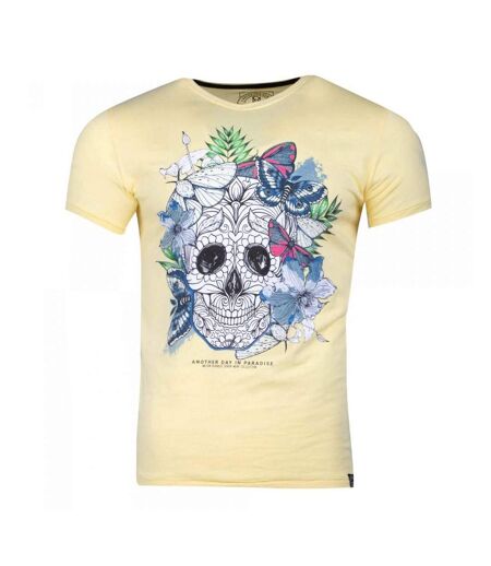 T-shirt Jaune Homme La Maison Blaggio Mexico - M