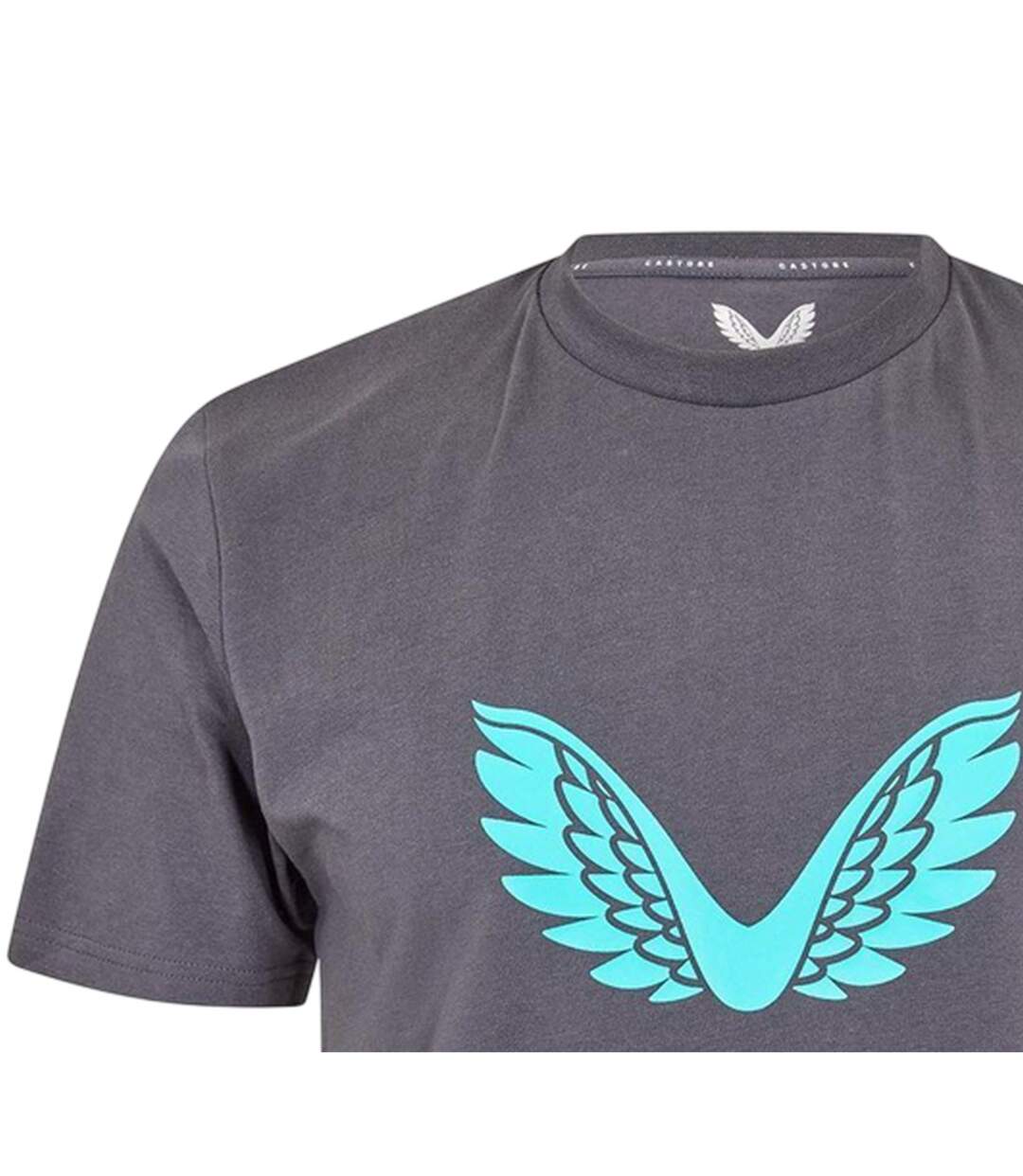 T-shirt Motif/style Loups Homme Gris Foncé Castore-3