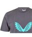 T-shirt Motif/style Loups Homme Gris Foncé Castore-3