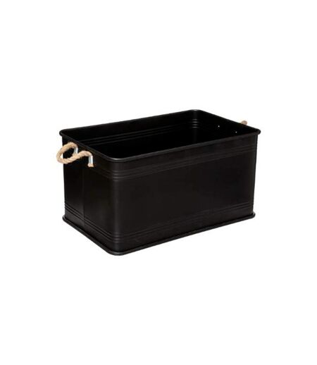 Lot de 3 Malles Design en Métal Cuba 60cm Noir