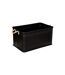 Lot de 3 Malles Design en Métal Cuba 60cm Noir-5