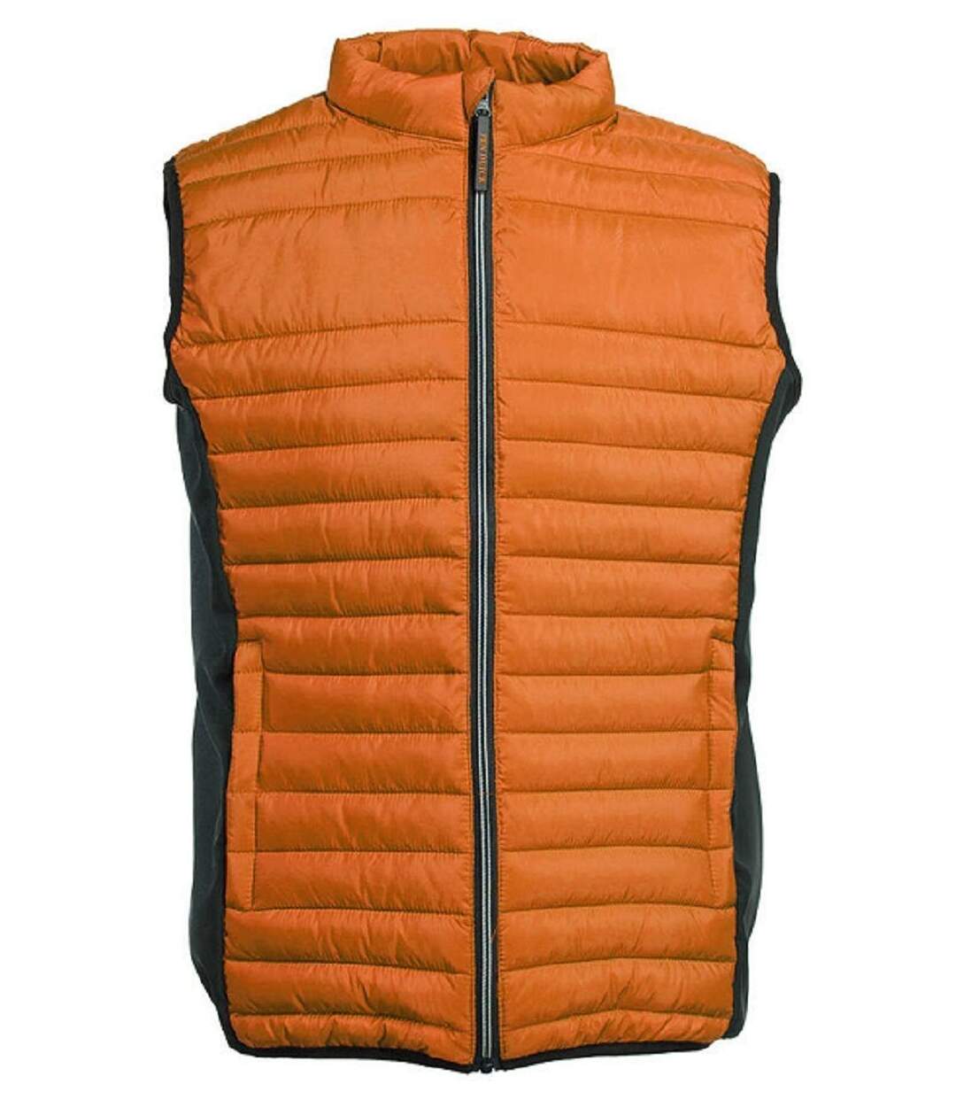 Bodywarmer bi-matière - Homme - Pen Duick - PK316 - orange et noir-1