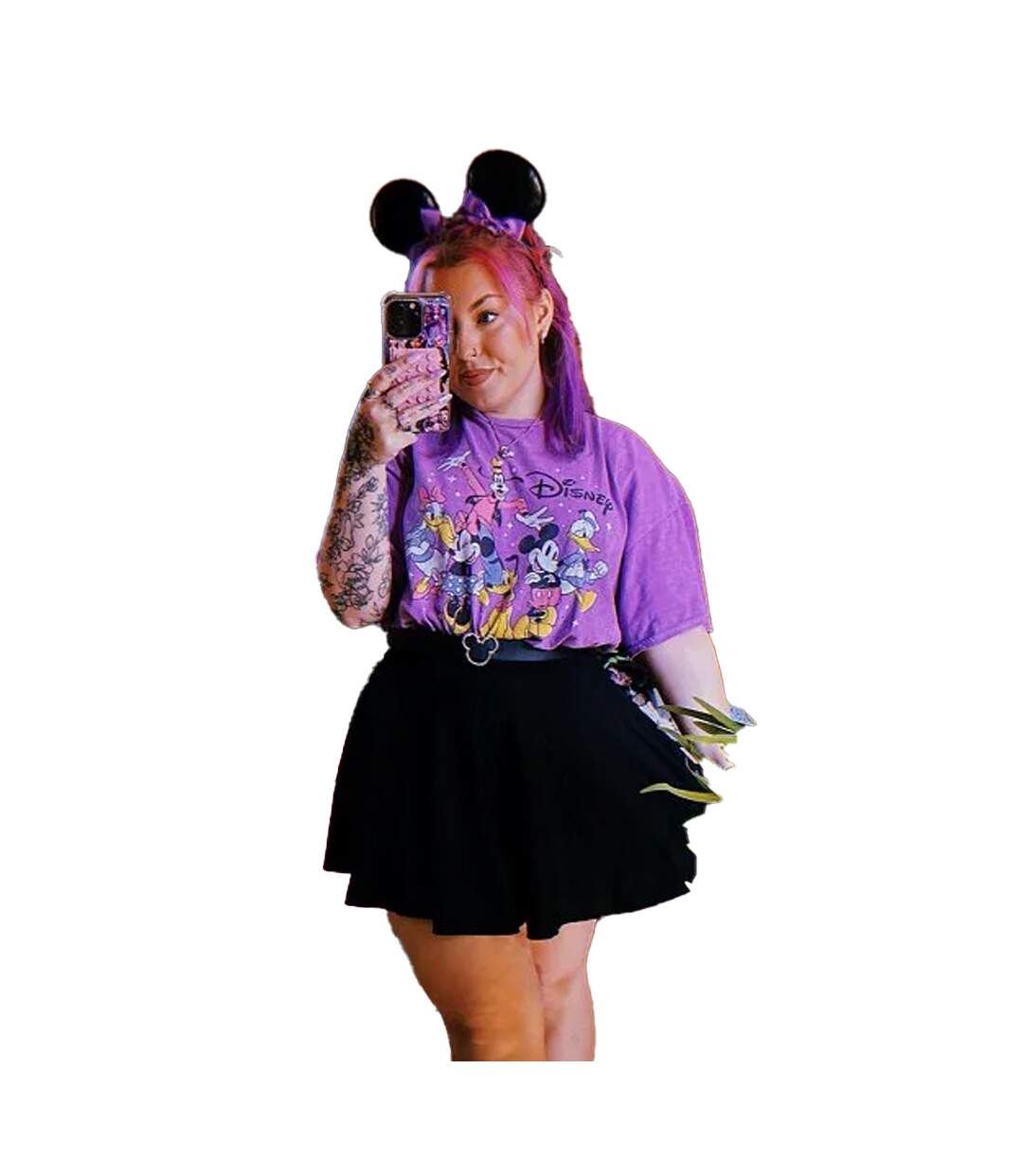 T-shirt Adulte Violet Mickey Mouse & Friends-1