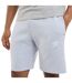 Mens Fleece Logo Casual Shorts Grey Marl Umbro-3