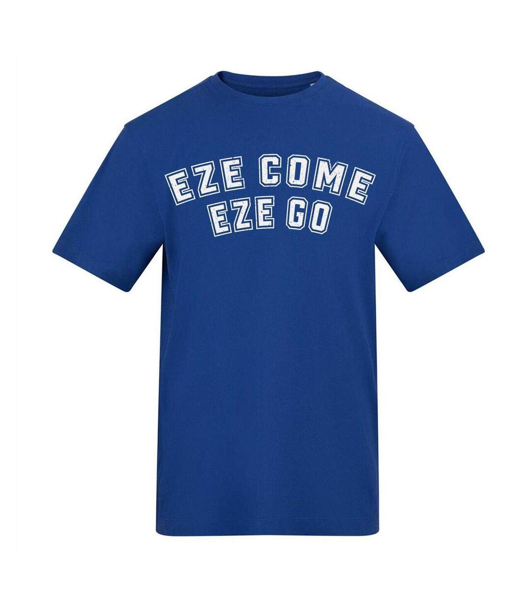 Mens Eze Come Eze Go Football T-shirt Blue AWD-1