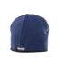 Unisex adult reversible microfleece bobble hat black/navy Result Winter Essentials-1