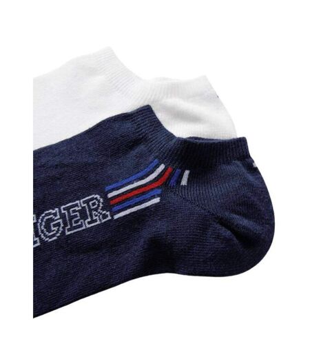 Socquettes Motif/style Gros Logo Homme Blanc Bleu Marine Tommy Hilfiger