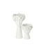 Cache-Pot Déco Tête 40cm Blanc-2