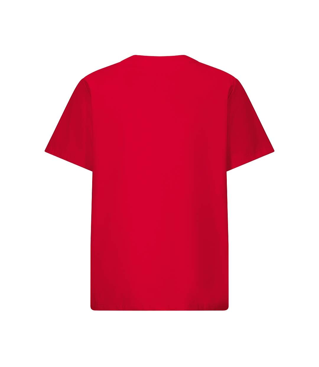 Unisex Adult Work Tunic Red Exner-2