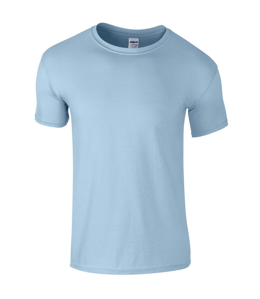 T-shirt Manches Courtes Homme Bleu Clair Gildan-2