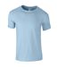 T-shirt Manches Courtes Homme Bleu Clair Gildan-2