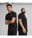 Mens Logo Pique Classic Polo Shirt Black Puma-2