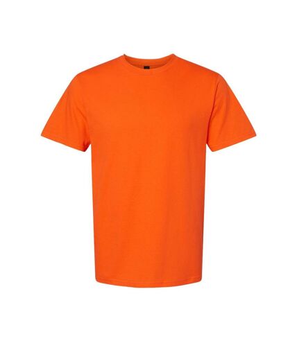 Unisex adult softstyle midweight t-shirt orange Gildan