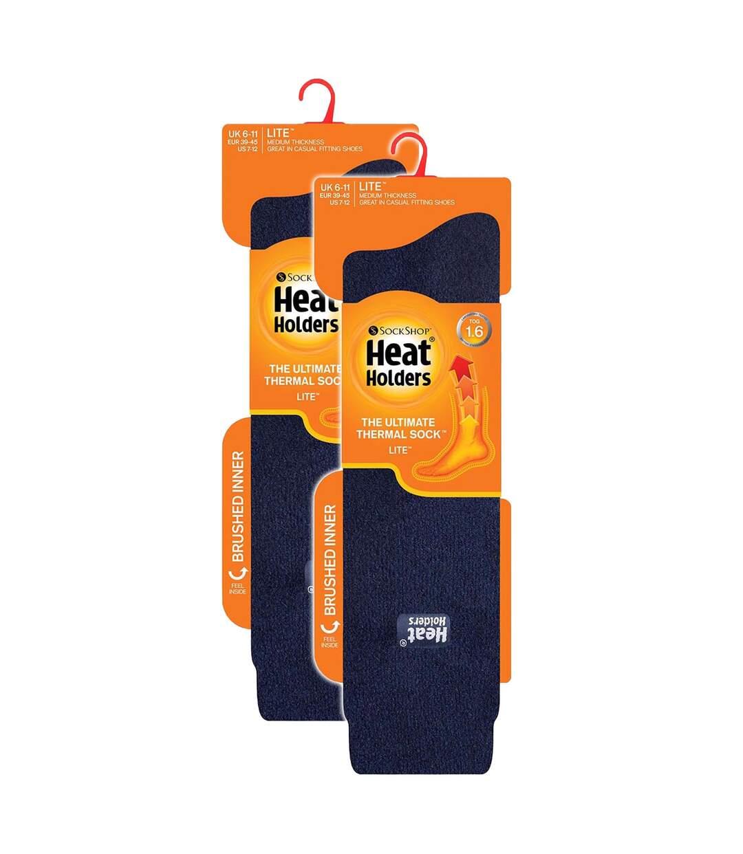 2 paires de chaussettes hautes longues 1,6 TOG Lite pour hommes-2