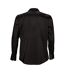 Chemise Manches Longues Brighton Homme Noir SOLS-2