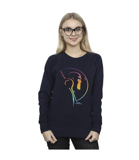 Disney Sweatshirt Lightyear Blended Stare - Femmes/Dames (Bleu marine) - UTBI25013