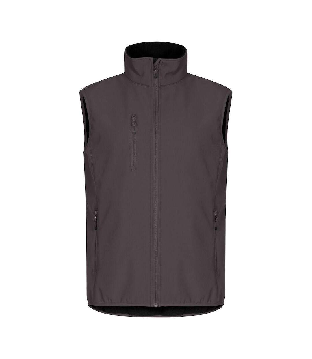Mens classic soft shell jacket dark grey Clique-1