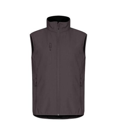 Mens classic soft shell jacket dark grey Clique