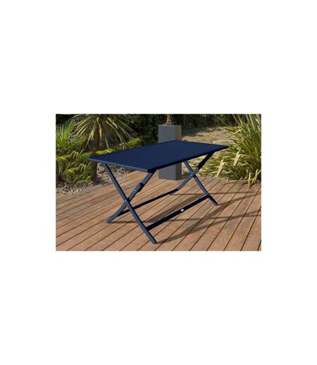 Table de Jardin Pliante Marius 140cm Bleu Marine